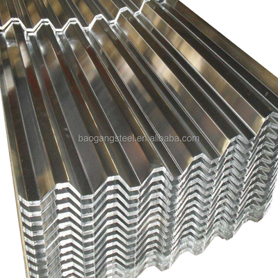 Z61-Z90 Galvanized Corrugated Roofing Sheet Regular Spangle AiSi ASTM BS DIN GB JIS