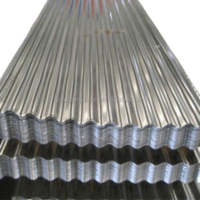 600 - 1250mm Galvanized Corrugated Roofing Sheet Regular Spangle DX51D DX52D