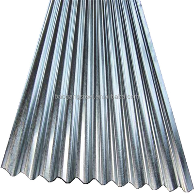 600 - 1250mm Galvanized Corrugated Roofing Sheet Regular Spangle DX51D DX52D